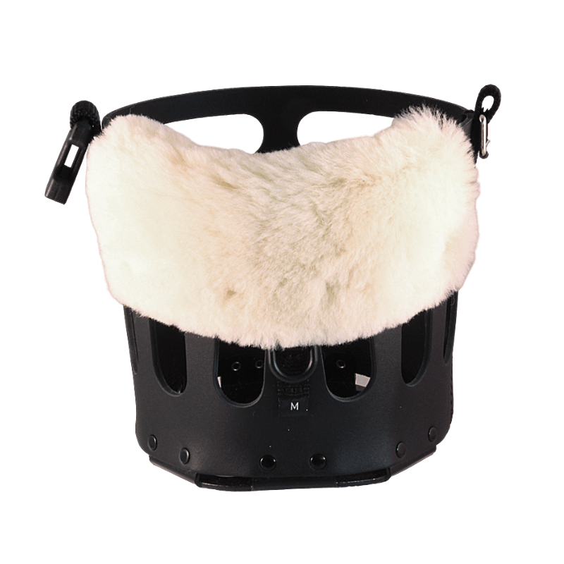 As das Pferd graasmasker met Christ lamsvacht neusbontje