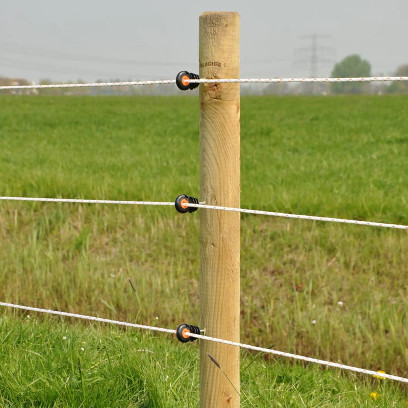 Gallagher ringisolatoren in gebruik