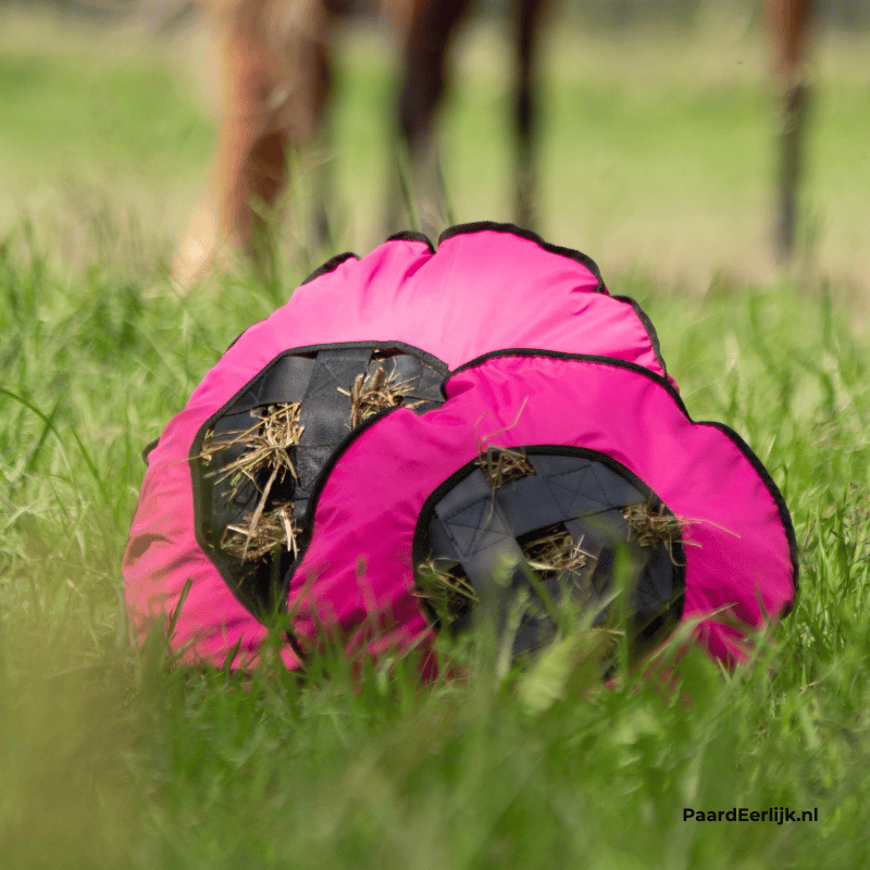 Beide maten heica fluffy feeders in het gras