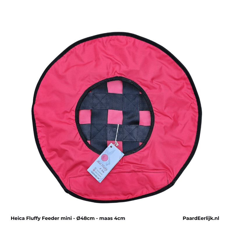 Heica Fluffy feeder mini in de kleur  rood