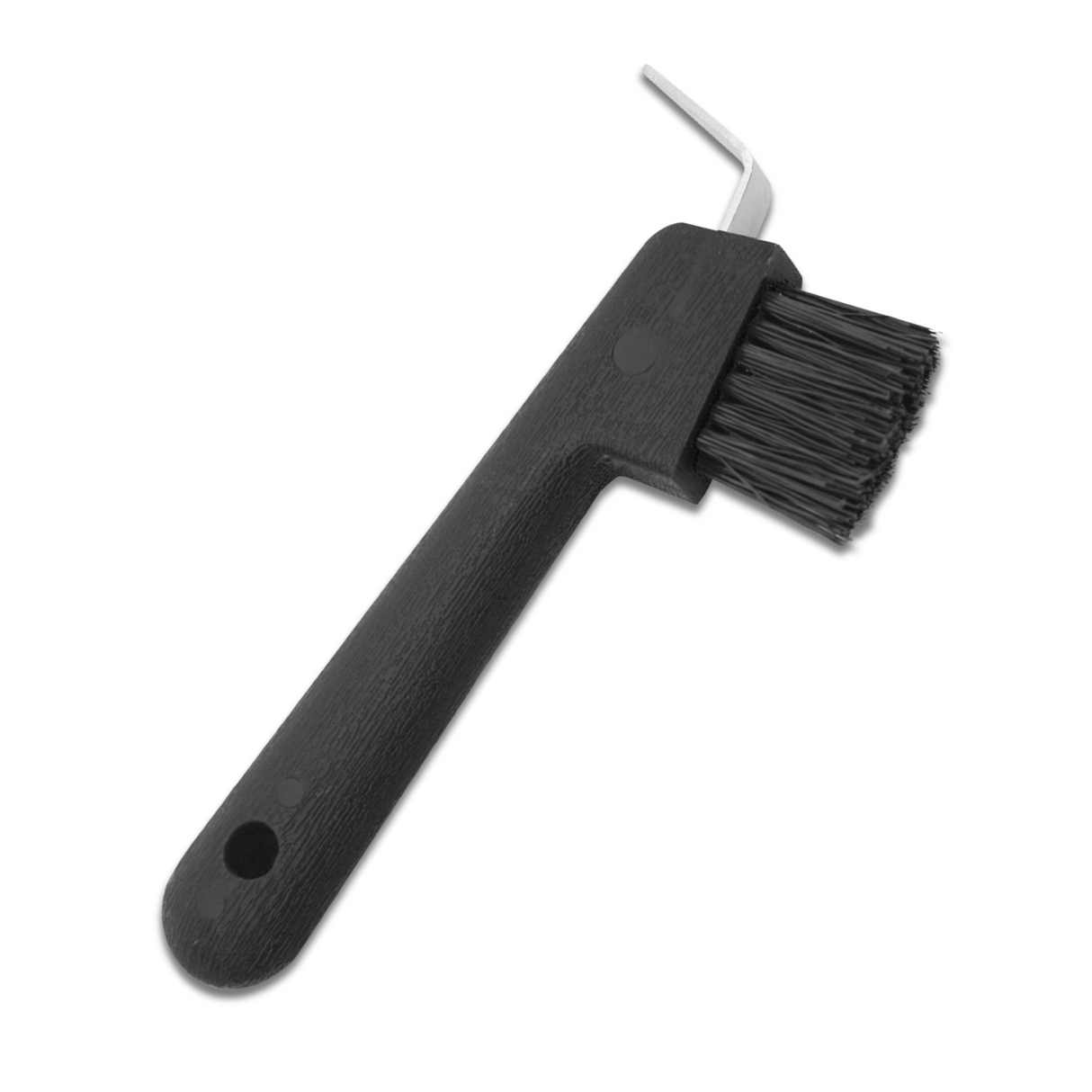 Stevige hoevenkrabber met een praktisch borsteltje aan de achterzijde.