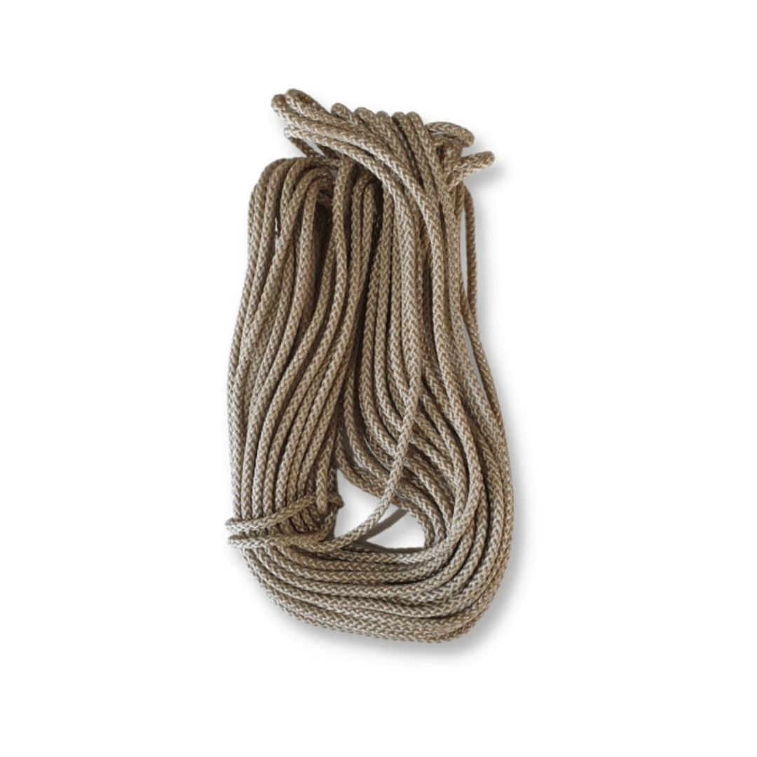 Beige koord van 4 mm dik in een bundel van 20 m