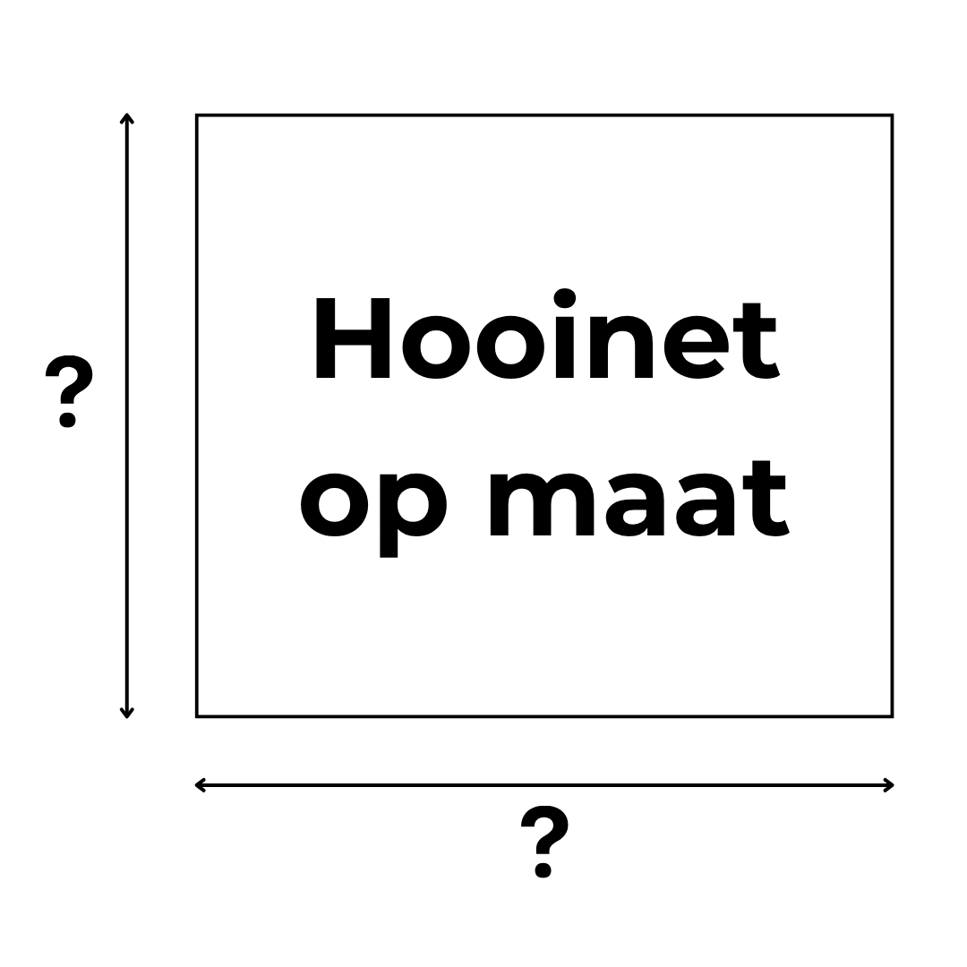 PaardEerlijk slowfeeder hooinet in eigen gewenste lengte en breedte