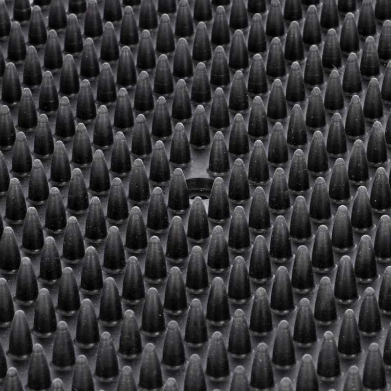 Noppen van rubberen schuurmat voor paarden