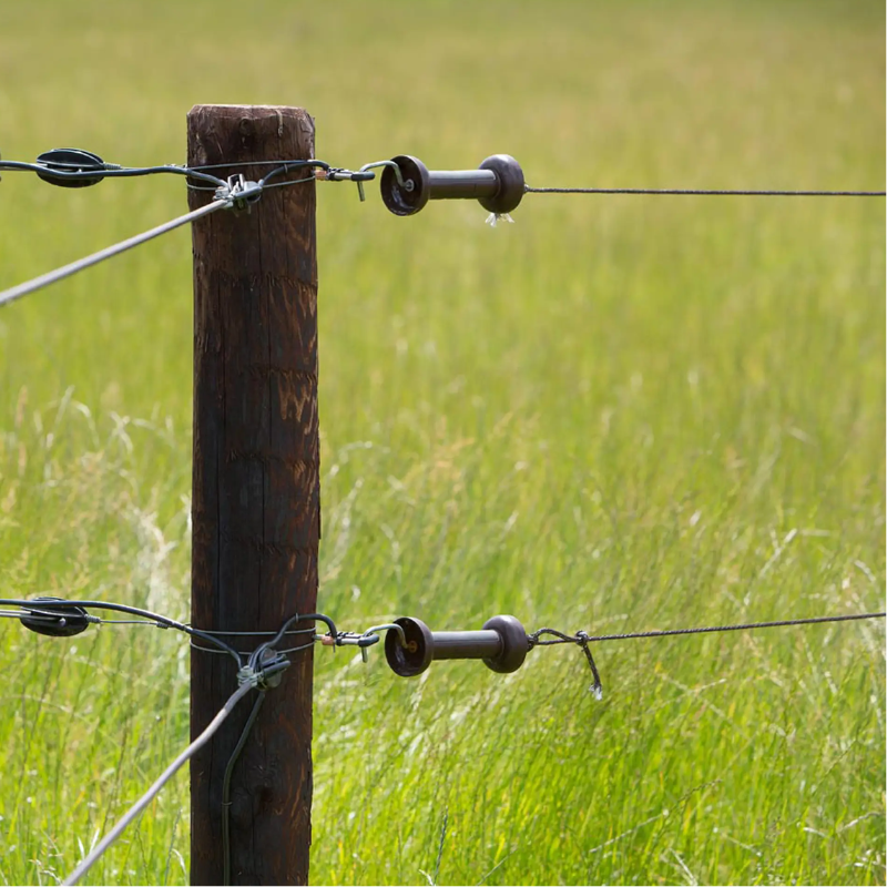 Duurzame Gallagher poortgreep SoftGrip Terra, voor elektrische afrastering met cord of draad, ergonomisch ontwerp, 4-delige set.