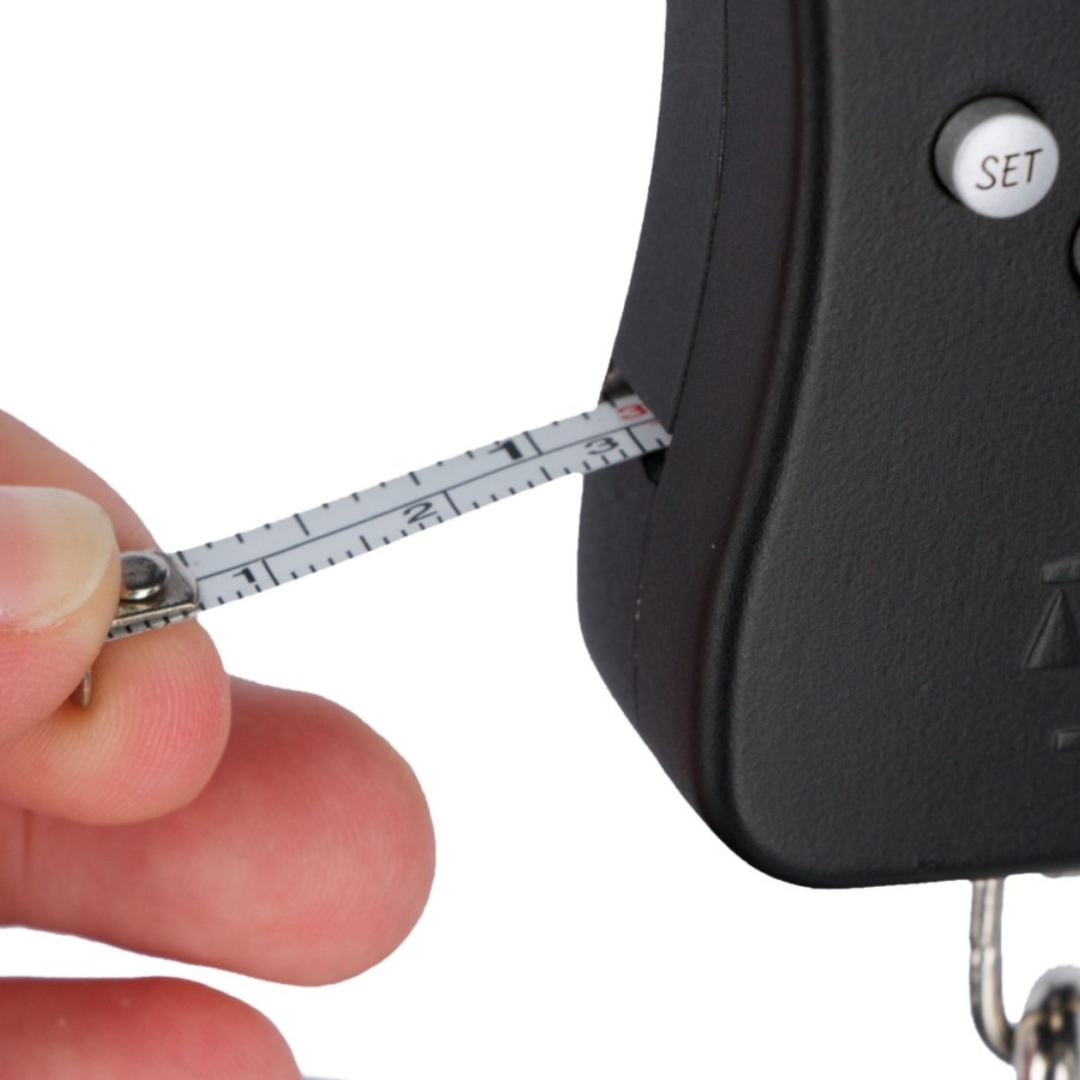 digitale hooiweger met meetlint