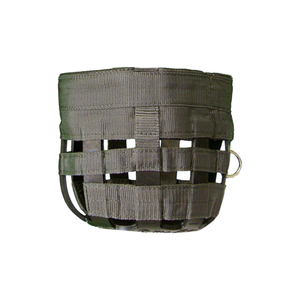 Grijs graasmasker met grote neusgaten en ring