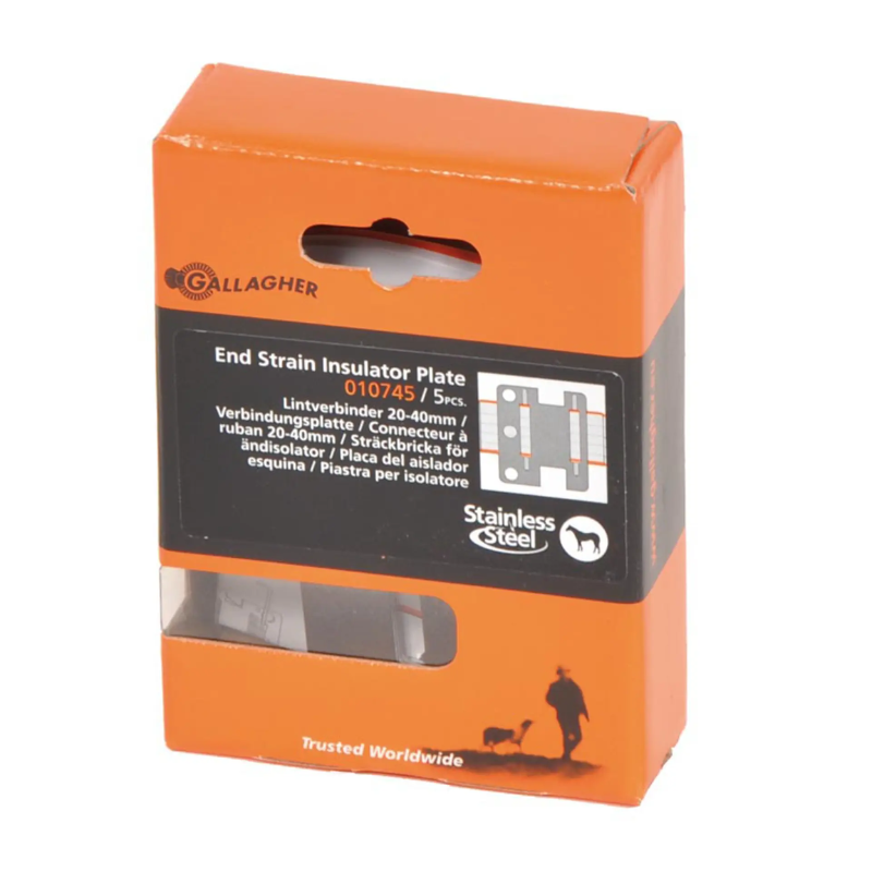 Voordeelverpakking Roestvrijstalen lintverbinder 20-40 mm (5 stuks) voor weideafrastering