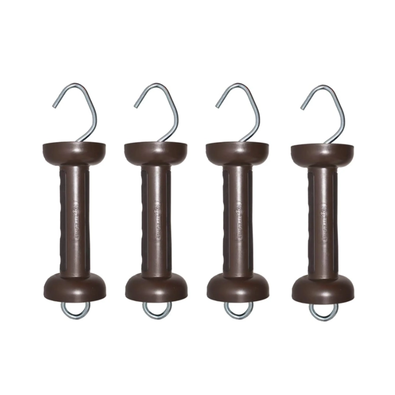 Gallagher SoftGrip poortgreep Terra in set van 4, rubberen grip voor schrikdraad, ergonomisch en duurzaam