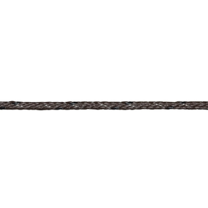 Close-up van het gevlochten Gallagher PowerLine schrikdraadkoord, van 5mm doorsnede, zodat je de koper- en RVS-draden goed kunt zien.