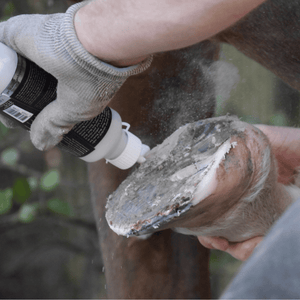 Hoefpoeder voor natte en zachte hoeven en stralen